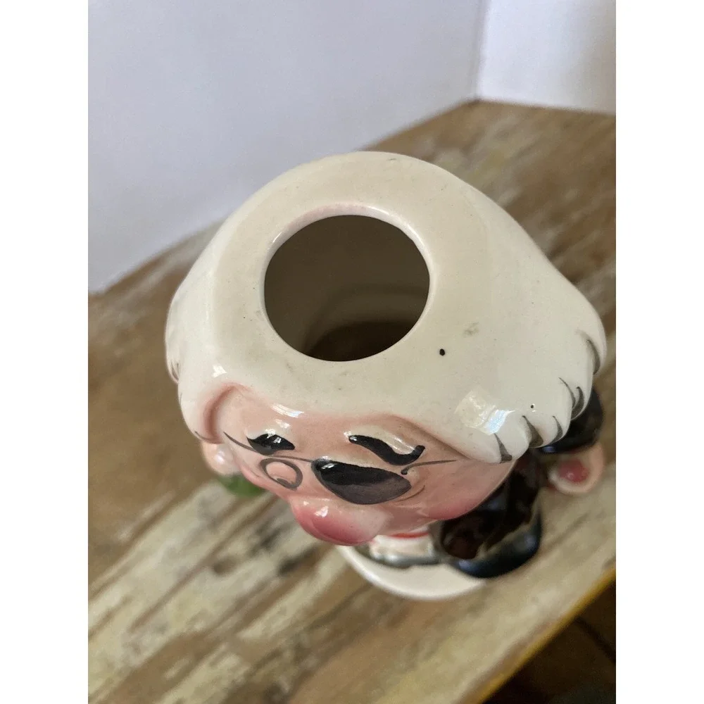 Vintage bar ceramic novelty liquor decanter musical pirate How Dry I Am 1960's